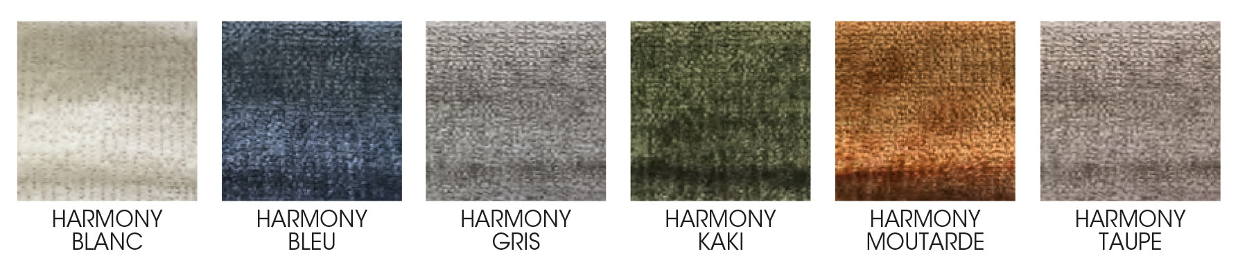 Nuancier tissu Harmony